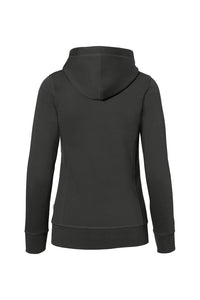 HAKRO Damen Kapuzenjacke Bonded ECO 255 karbongrau/silber