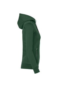 HAKRO Damen Kapuzenjacke Bonded ECO 255 tanne/silber