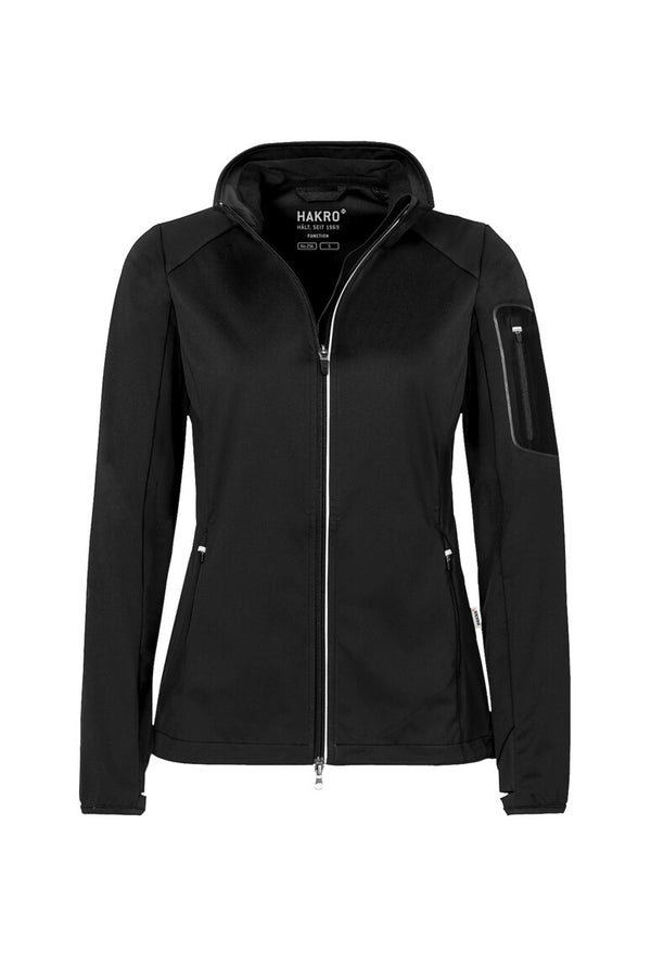 HAKRO Damen Light-Softshelljacke 256 schwarz