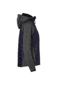 HAKRO Damen Kapuzen-Hybridjacke Contrast 265 tinte
