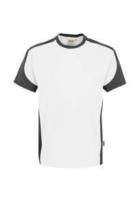 HAKRO T-Shirt Contrast MIKRALINAR® 290 weiß/anthrazit