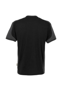 HAKRO T-Shirt Contrast MIKRALINAR® 290 schwarz/anthrazit