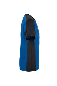 HAKRO T-Shirt Contrast MIKRALINAR® 290 royalblau/anthrazit