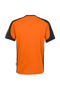 HAKRO T-Shirt Contrast MIKRALINAR® 290 orange/anthrazit