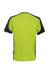 HAKRO T-Shirt Contrast MIKRALINAR® 290 kiwi/anthrazit