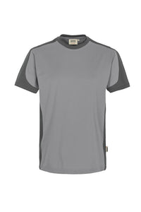 HAKRO T-Shirt Contrast MIKRALINAR® 290 titan/anthrazit