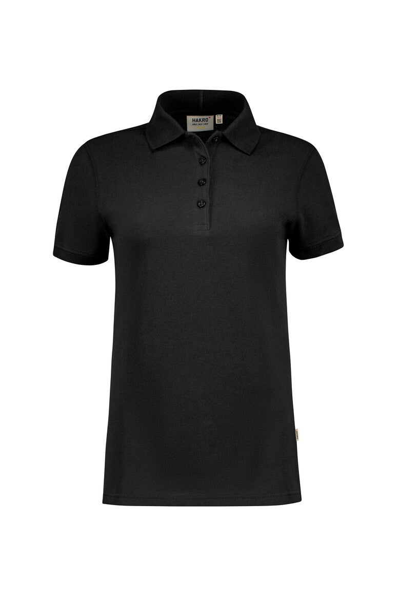 HAKRO Damen Poloshirt Bio-Baumwolle 301 schwarz