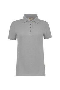 HAKRO Damen Poloshirt Bio-Baumwolle 301 grau meliert