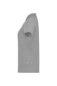 HAKRO Damen Poloshirt Bio-Baumwolle 301 grau meliert