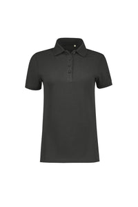 Label-Free Damen Poloshirt Heavy MIKRALINAR® ECO 303 karbongrau