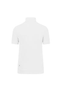 HAKRO Damen Zip-Shirt Piqué MIKRALINAR® ECO 334 weiß