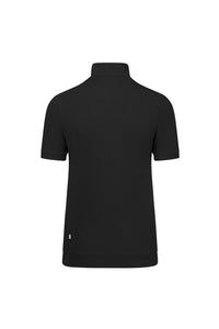 HAKRO Damen Zip-Shirt Piqué MIKRALINAR® ECO 334 schwarz