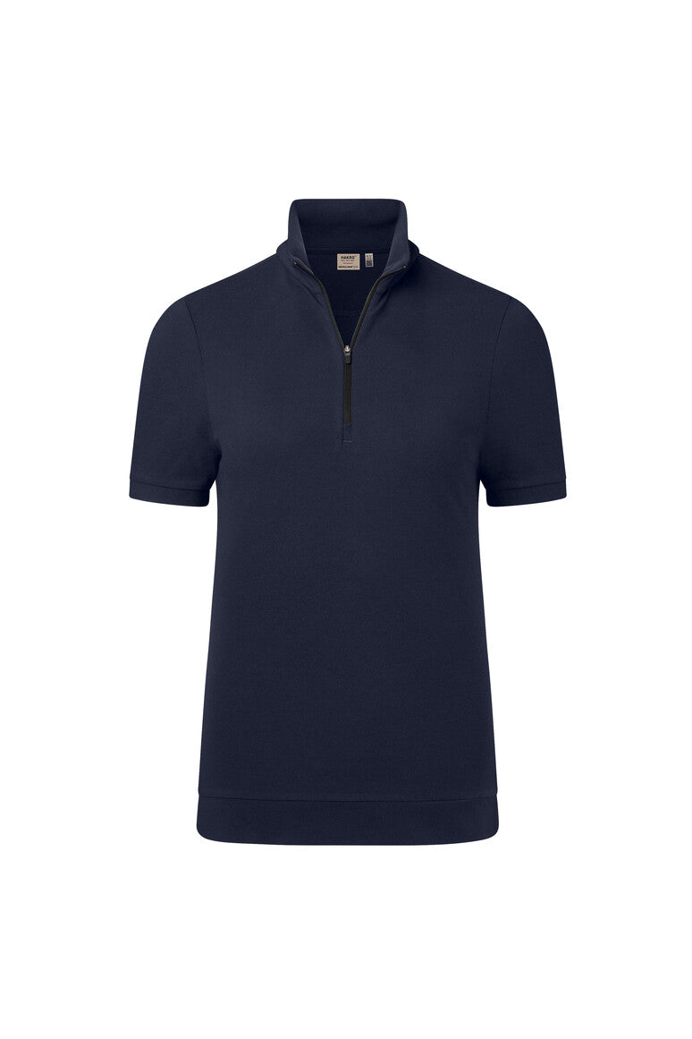 HAKRO Damen Zip-Shirt Piqué MIKRALINAR® ECO 334 tinte