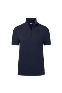 HAKRO Damen Zip-Shirt Piqué MIKRALINAR® ECO 334 tinte