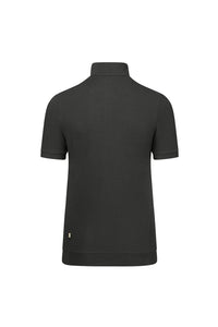 HAKRO Damen Zip-Shirt Piqué MIKRALINAR® ECO 334 karbongrau