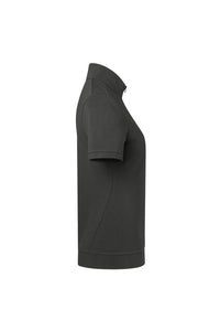 HAKRO Damen Zip-Shirt Piqué MIKRALINAR® ECO 334 karbongrau