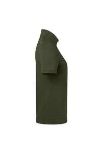 HAKRO Damen Zip-Shirt Piqué MIKRALINAR® ECO 334 olive
