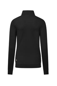 HAKRO Damen Zip-Longsleeve Piqué MIKRALINAR® ECO 335 schwarz