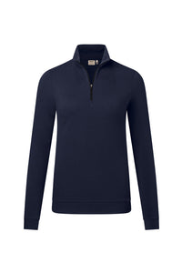 HAKRO Damen Zip-Longsleeve Piqué MIKRALINAR® ECO 335 tinte