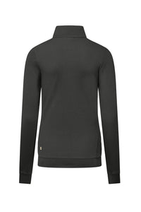 HAKRO Damen Zip-Longsleeve Piqué MIKRALINAR® ECO 335 karbongrau