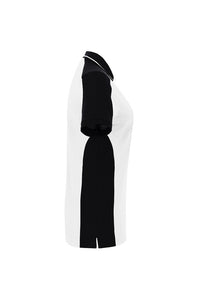 HAKRO Damen Poloshirt Contrast MIKRALINAR® ECO 339 weiß/schwarz
