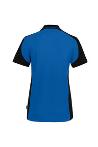 HAKRO Damen Poloshirt Contrast MIKRALINAR® ECO 339 royalblau/schwarz