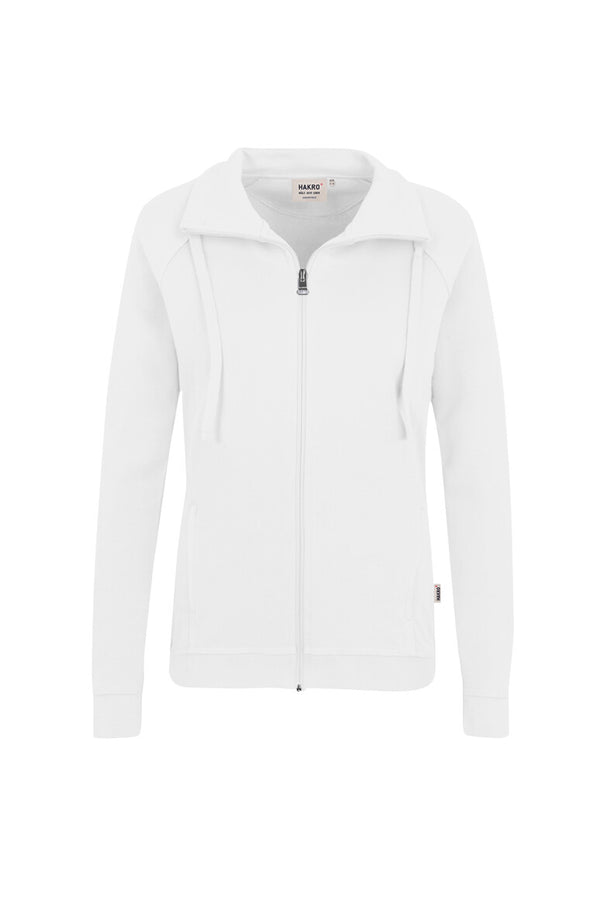 HAKRO Damen Sweatjacke Premium 406 weiß
