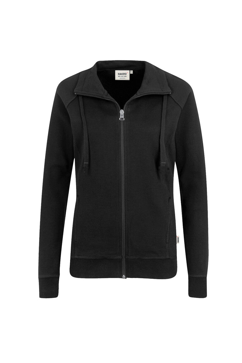 HAKRO Damen Sweatjacke Premium 406 schwarz