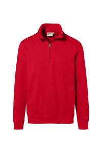 HAKRO Zip-Sweatshirt Premium 451 rot