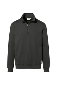 HAKRO Zip-Sweatshirt Premium 451 karbongrau
