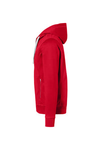 HAKRO Kapuzenjacke Bonded ECO 455 rot/silber