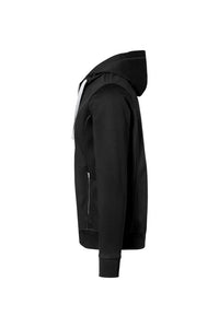 HAKRO Kapuzenjacke Bonded ECO 455 schwarz/silber