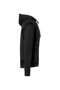 HAKRO Kapuzenjacke Bonded ECO 455 schwarz/silber