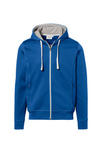 HAKRO Kapuzenjacke Bonded ECO 455 royalblau/silber