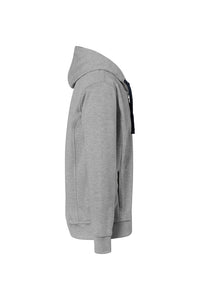 HAKRO Kapuzenjacke Bonded ECO 455 grau meliert/tinte