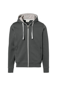 HAKRO Kapuzenjacke Bonded ECO 455 anthrazit/silber