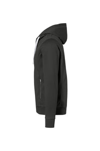 HAKRO Kapuzenjacke Bonded ECO 455 karbongrau/silber