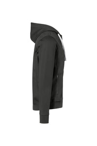 HAKRO Kapuzenjacke Bonded ECO 455 karbongrau/silber