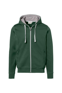 HAKRO Kapuzenjacke Bonded ECO 455 tanne/silber