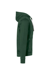 HAKRO Kapuzenjacke Bonded ECO 455 tanne/silber
