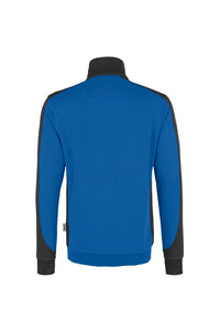 HAKRO Zip-Sweatshirt Contrast MIKRALINAR® 476 royalblau/anthrazit