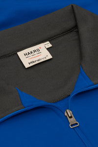HAKRO Zip-Sweatshirt Contrast MIKRALINAR® 476 royalblau/anthrazit