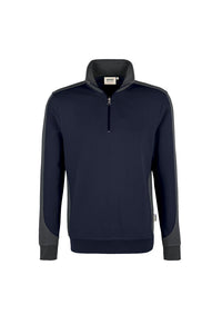 HAKRO Zip-Sweatshirt Contrast MIKRALINAR® 476 tinte/anthrazit
