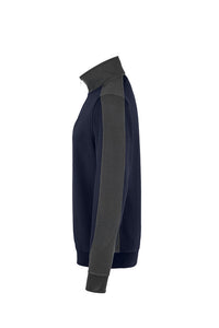 HAKRO Zip-Sweatshirt Contrast MIKRALINAR® 476 tinte/anthrazit