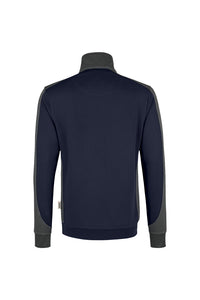 HAKRO Zip-Sweatshirt Contrast MIKRALINAR® 476 tinte/anthrazit
