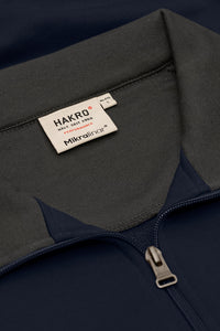 HAKRO Zip-Sweatshirt Contrast MIKRALINAR® 476 tinte/anthrazit