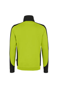 HAKRO Zip-Sweatshirt Contrast MIKRALINAR® 476 kiwi/anthrazit
