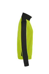 HAKRO Zip-Sweatshirt Contrast MIKRALINAR® 476 kiwi/anthrazit