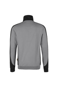 HAKRO Zip-Sweatshirt Contrast MIKRALINAR® 476 titan/anthrazit