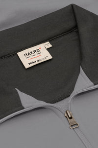 HAKRO Zip-Sweatshirt Contrast MIKRALINAR® 476 titan/anthrazit